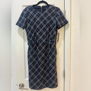 Maggy London Plaid dress NWT